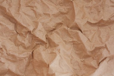 Kahverengi geri dönüşümlü kağıt arkaplan: tasarım için kat dokuyu ezme, dekoratif. kağıt dokusu kavramı