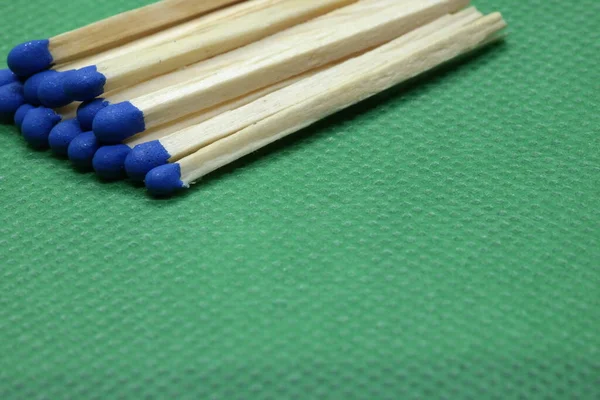 Blue Matches Green Background — Stock Photo, Image