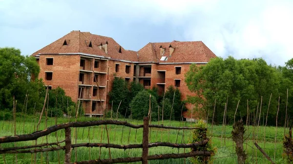 Old House Countryside Country Road Countryside Old Abandoned House House — Stock Photo, Image