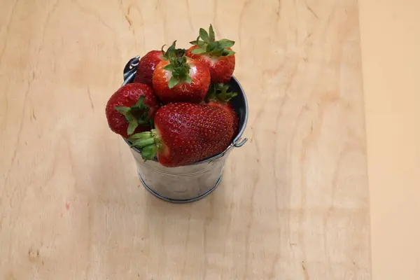 Strawberries Bowl Strawberries — стоковое фото