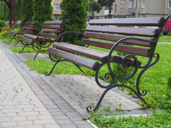 Cykel Gatan Tom Gata Café Bänk Parken — Stockfoto