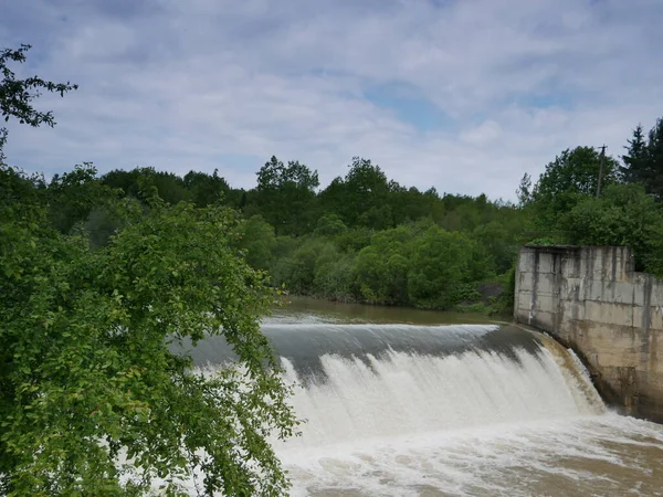 Water Stroomt Dam Dam Rivier Meer Yosemite Bridge Rivier Theems — Stockfoto