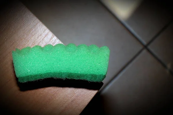 Sabão Towel Hand Limpeza Sponge Cleaning Pisos — Fotografia de Stock