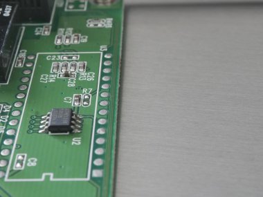 Elektronik devre kartı. Bilgisayar..