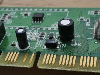 Elektronik devre kartı. Bilgisayar..