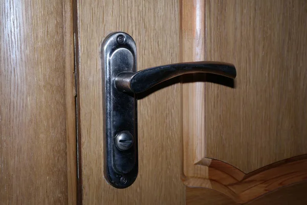Stary Uchwyt Drzwi Klucz Otworze — Zdjęcie stockowe