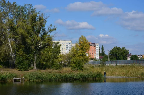 Stockholm şehrinin güzel bir manzarası, İsveç