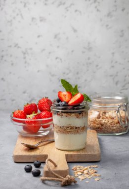 Müsli ve çilek Kahvaltı