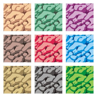 Kusursuz doku dizisi, vektör taşı ve duvar arkaplan dokusu koleksiyonu