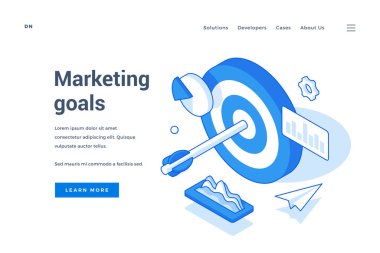 Modern web afişi reklam pazarlama hedefleri takip ediyor