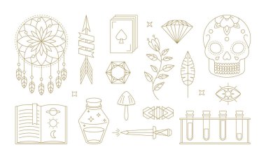 Sihrin çeşitli doğrusal sembolleri kümesi