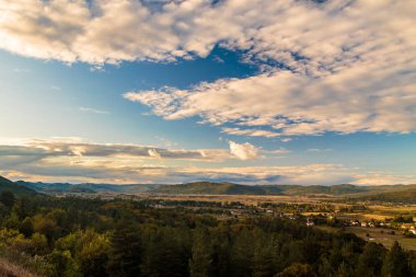 Hırvatistan bir otoyol yaz akşamları