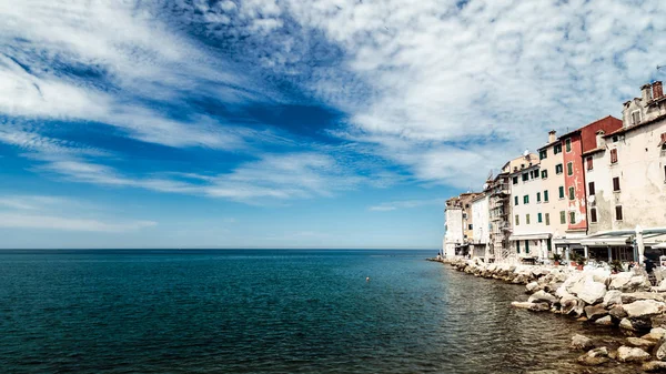 Den Vackra Staden Rovinj Solig Dag — Stockfoto