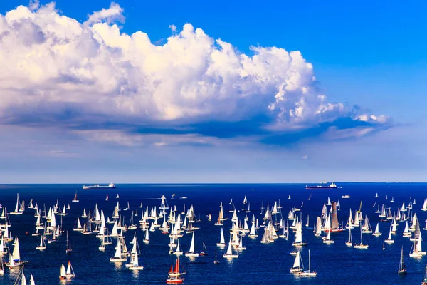 One Biggest Regatta World More 2100 Boats Barcolana — Stock Photo, Image
