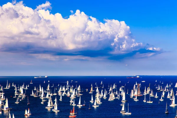 Une Des Grandes Régates Monde Avec 2100 Bateaux Barcolana — Photo