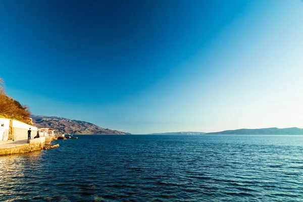 Senj limanının önünde gün batımı