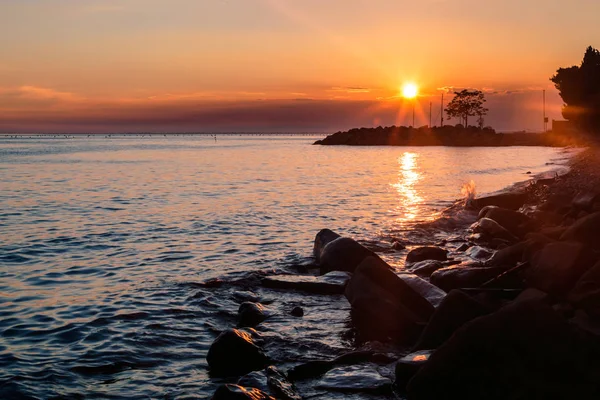 İtalyan yaz aylarında bahar günbatımı