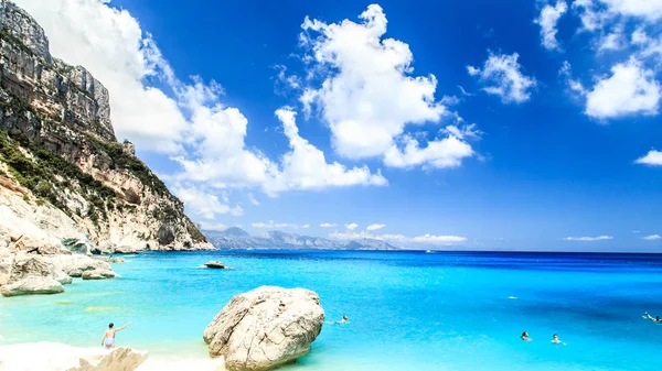 Gyönyörű Öbölben Orosei Öböl Sardinia — Stock Fotó