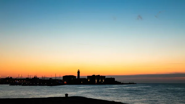 Winter Evening Gulf Trieste — Stock Photo, Image
