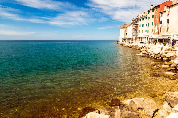 Bela Cidade Rovinj Dia Ensolarado — Fotografia de Stock