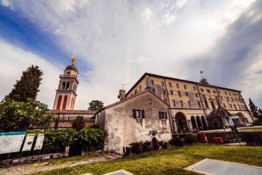 Güzel şehir Udine 'de bir bahar öğleden sonra