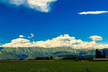 Fırtına geçti ve gökyüzü, Friuli Venezia Giulia boş ve anlaşılır