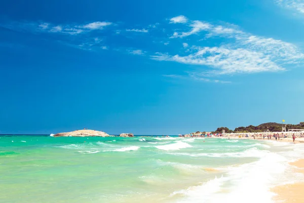 Dia Praia Sardenha Verão Quente — Fotografia de Stock