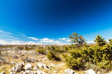 Hırvatistan 'da yaz boyunca tarım arazileri