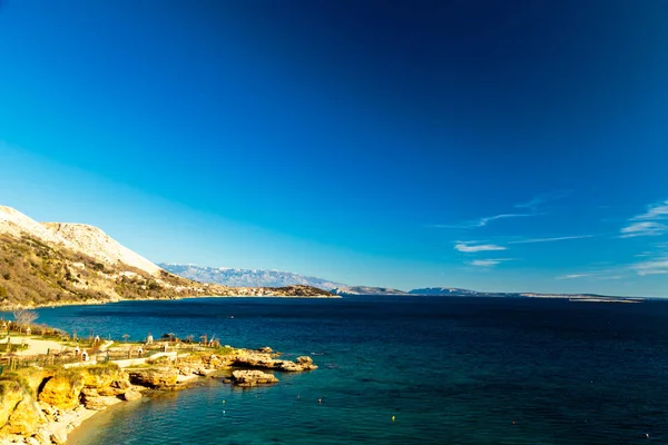 Día Verano Cerca Del Pueblo Stara Baska Isla Krk — Foto de Stock