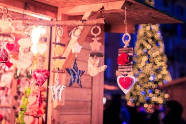 bir Noel İtalyan bir meydanda adil