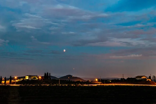 Avond Velden Van Rosazzo Friuli Italië Tijdens Een Hete Zomer — Stockfoto