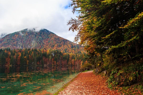 Sunrise Lake Colorful Autumn — Stock Photo, Image