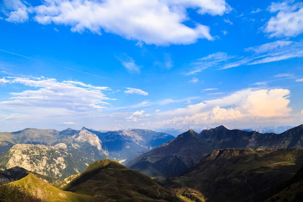 Puesta Sol Verano Entre Los Alpes Friuli Venecia Julia —  Fotos de Stock