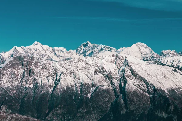 Monte Matajur Itália Dia Ensolarado Inverno — Fotografia de Stock