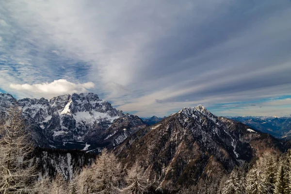 Toppen Tarvisio Italienska Alperna — Stockfoto