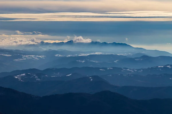 Mount Matajur Italy Sunny Winter Day — Stock Photo, Image