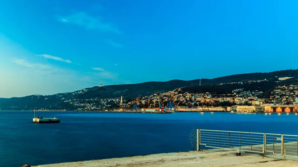 Winter Evening Gulf Trieste — Stock Photo, Image