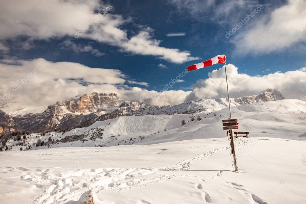 Windsock in the alps