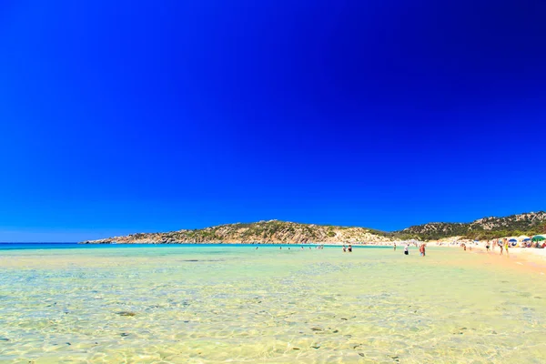 Het strand van Chia su Giudeu, Sardinië — Stockfoto