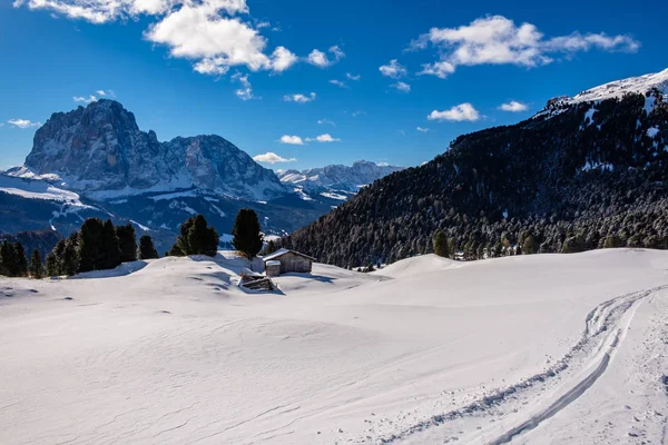 Dolomiti italiane pronte per la stagione invernale — Foto Stock