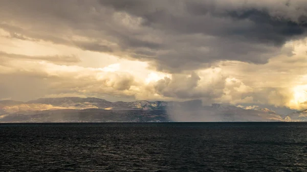 Tempesta nel mare di Spalato — Foto Stock