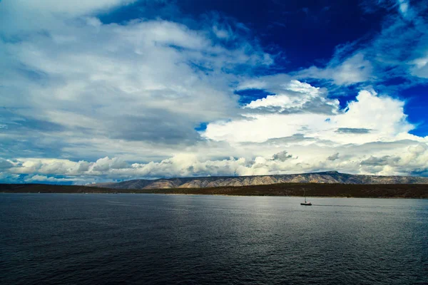 Шторм в море Сплита — стоковое фото