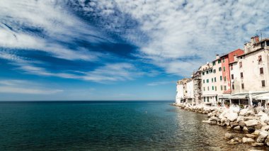 Güneşli bir günde Rovinj, Hırvatistan