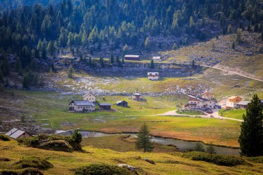 Güzel Fanes planı Fanes-Sennes-Braies doğal park