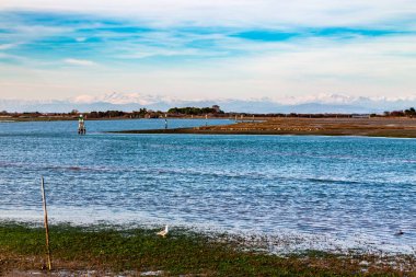 Grado göl günbatımı bahar