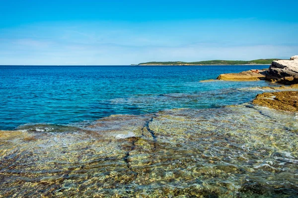Prachtige Zee Van Premantura Kroatië — Stockfoto