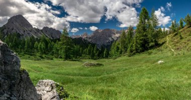 Dolomiti Friulane Parkı, Friuli-Venezia Giulia, İtalya 'da güneşli bir gün.