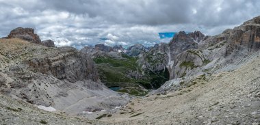 Güzel Dolomiti bir yaz gününde, Trentino-Alto Adige, İtalya