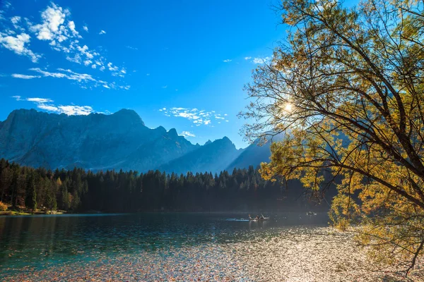 Tarde Octubre Lago Durante Otoño Colorido — Foto de Stock