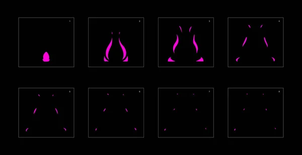 Efecto Explosión Venenosa Efecto Animación Explosión Hoja Sprite Animación Para — Archivo Imágenes Vectoriales